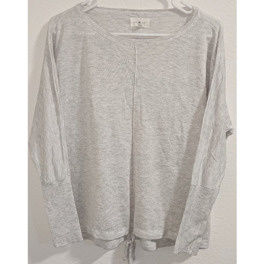 Lou&Grey Tie-Waist Sweater BEIGE Sz XS EUC